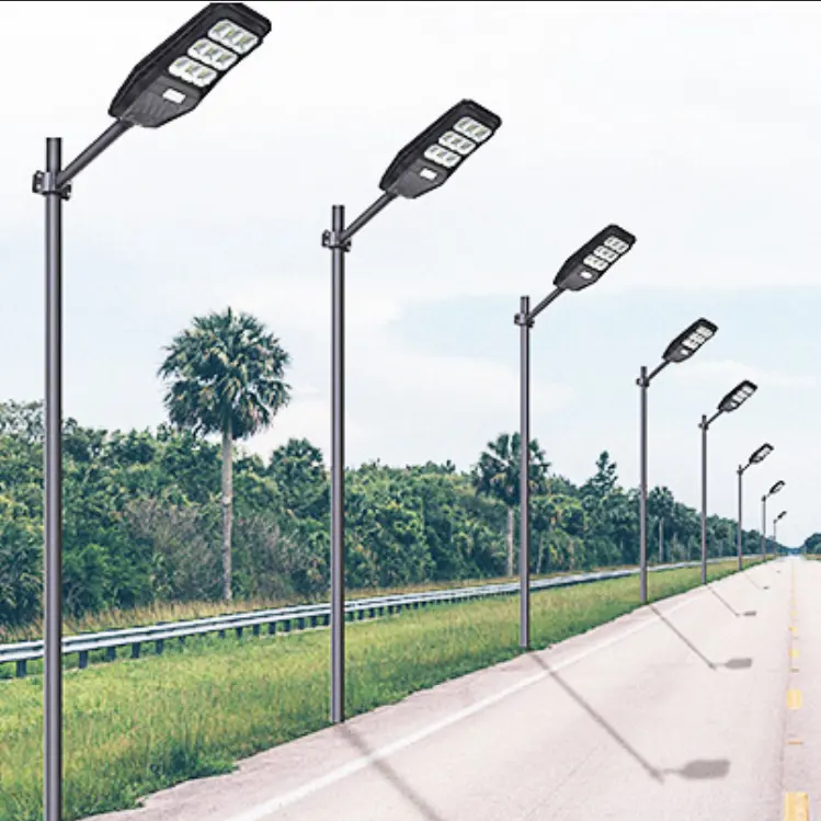 Lampada da giardino stradale Expressway 100w 200w 300w 400w LED lampioni a energia solare per esterni impermeabili