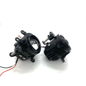 Wholesale 2.0 Inch Fog Light Fog Lamp Three Color Bi <strong>Led</strong> Projector Lens <strong>70W</strong> <strong>12V</strong> for toyota Hilux Fog Light - Product Image 1