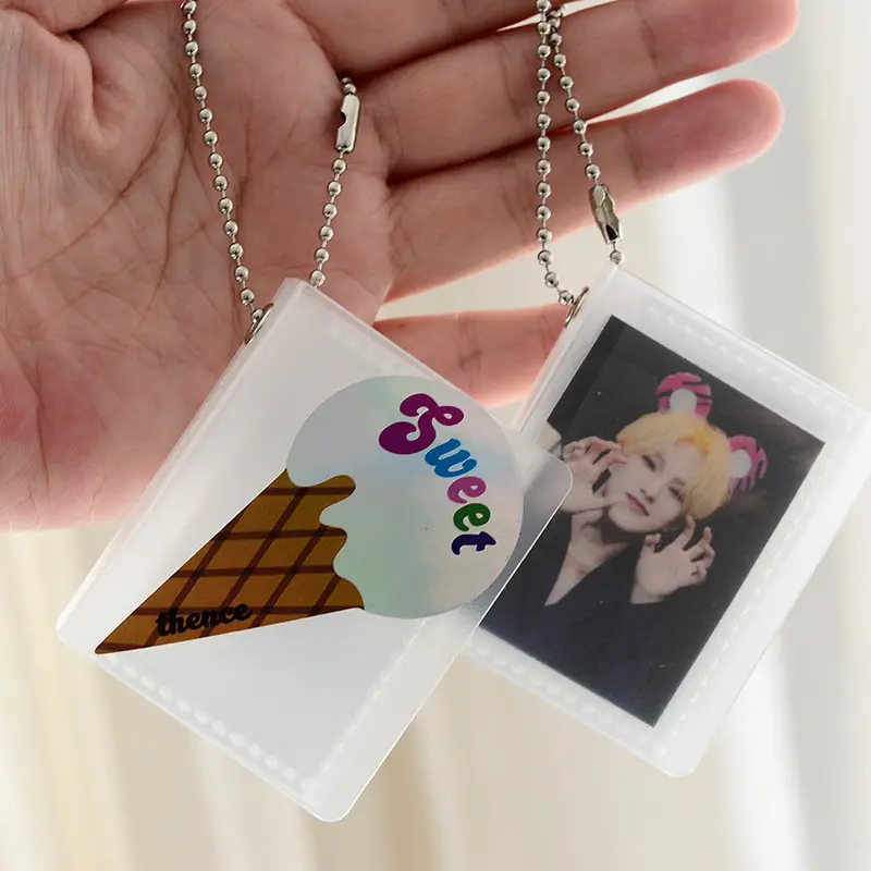 Hàn Quốc phong cách 3 inch 20 Pockets xách tay Móc Chìa Khóa trang sức hình ảnh thẻ Album Kpop Sao Album quà tặng kinh doanh bán buôn