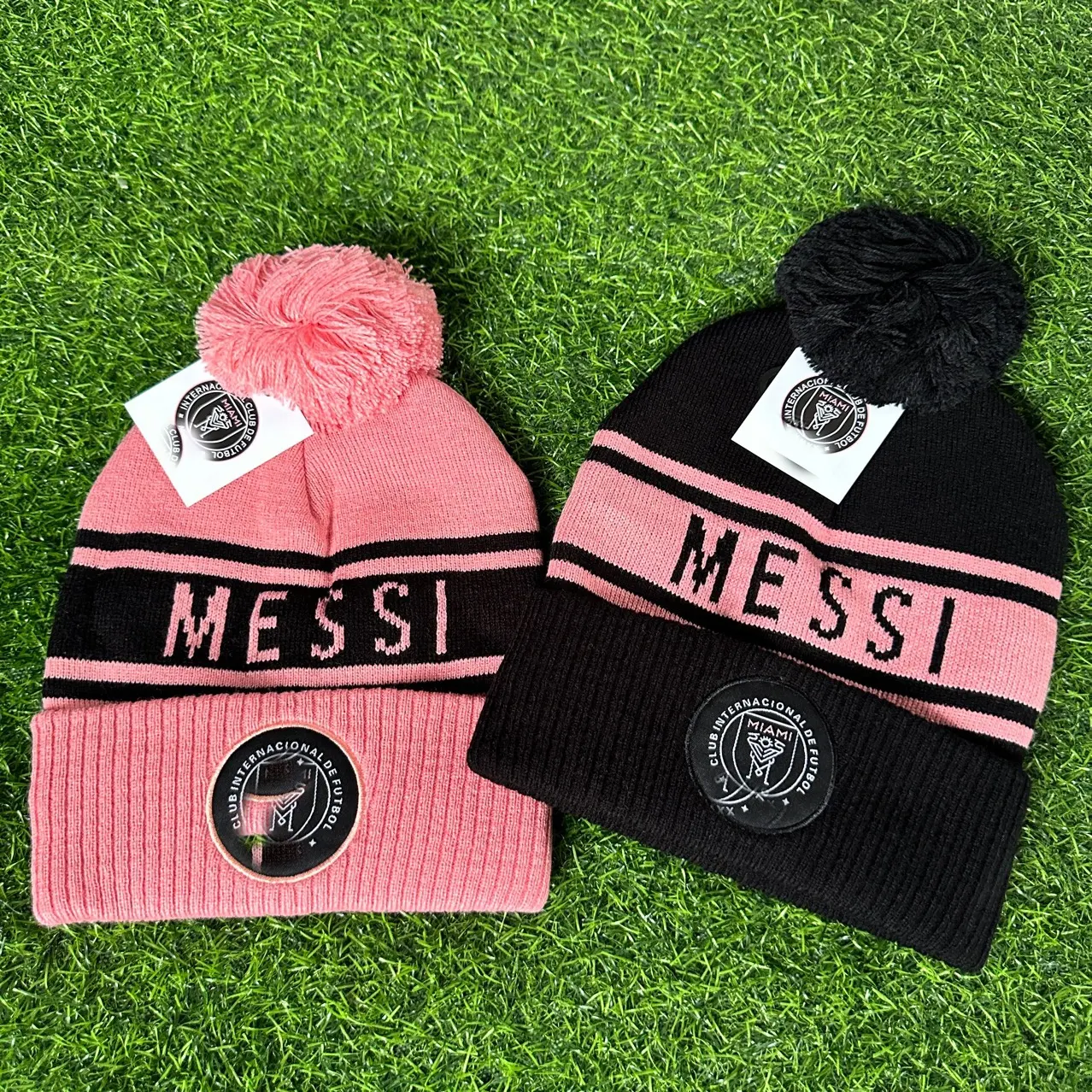 #10 Messi Beanies winter knitted beanies Miami football teams caps hats