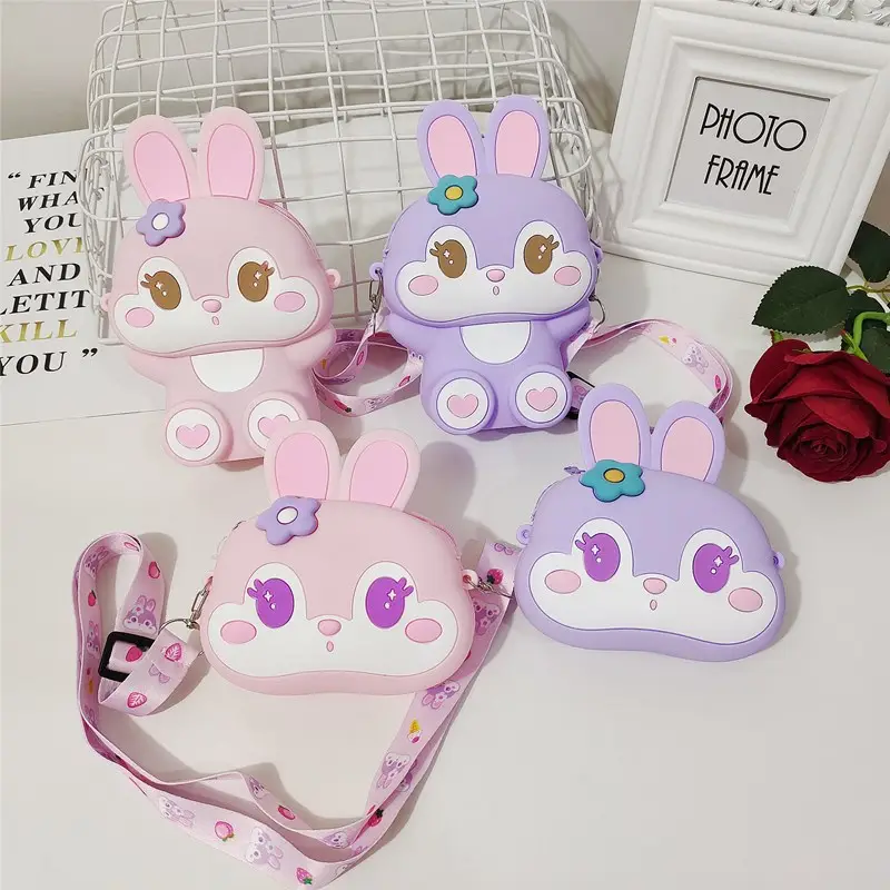 Para Menina Crianças Dos Desenhos Animados De Luxo Pequena Carteira Mulheres Bonito Mini Mochila Personalizado Anime Bolsas De Ombro Silicone Coin Purse