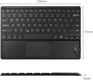 Teclado retro recargable inalámbrico para Apple, panel táctil con Bluetooth, nuevo para MacBook, iPad, Air 7, Pro, 2025, M2, M4, 2 unidades - Product Image 6