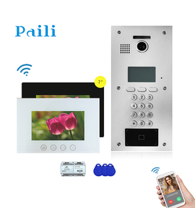 Apartamento intercomunicador puerta teléfono múltiples planos con cable sistemas de entrada de vídeo con monitor - Product Image 2