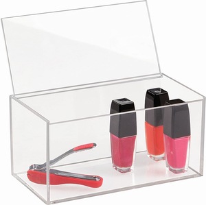 Venta al por mayor rectangular apilable personalizado buen precio contenedor acrílico caja organizador de almacenamiento - Product Image 2