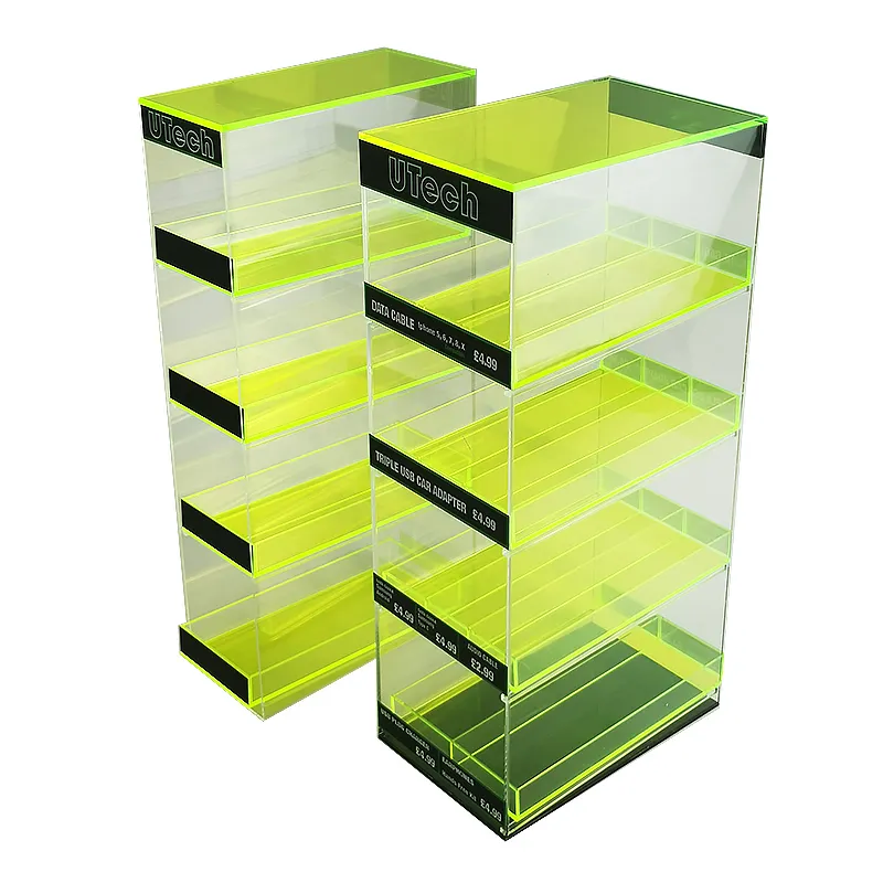Acrylic Smoking Shop Cigarette Display Stand Rack Counter Atomizer Cigarette Display Cabinet