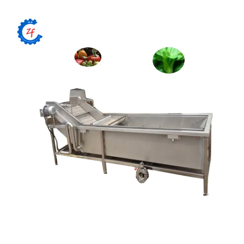 Industrial fresh vegetable fruit cleaning processing machinery bubble washing machine for sale