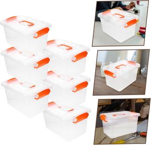 家用耐用盖子可堆叠塑料储物盒整理容器 - Product Image 3