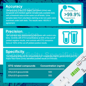 Kit de <span class=keywords><strong>test</strong></span> de diagnostic rapide ETG multi-médicaments en une étape Safecare Équipement d'analyse pathologique à usage domestique - Product Image 5