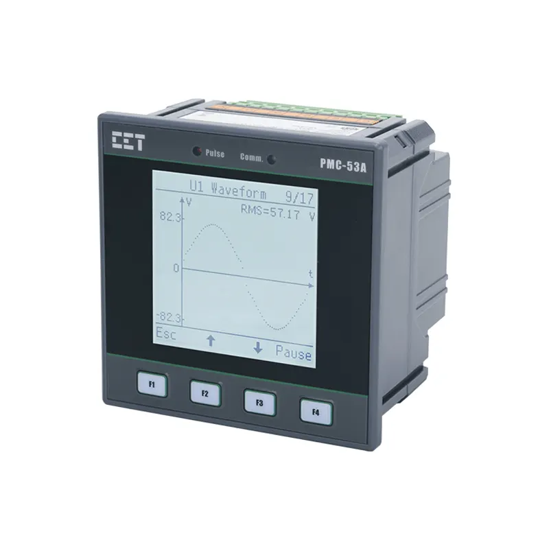CET PMC-53A-Analizador de calidad de Potencia, medidor de potencia Digital trifásico inteligente con pantalla LCD de 96x96, registrador de datos, medidor de energía