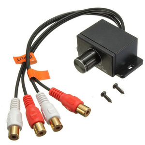 Amplificador de potencia automotriz Regulador de volumen RCA hembra Entrada/Salida 2RCA macho/hembra volumen de control - Product Image 6