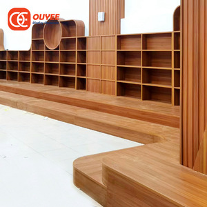 High End Loja Design Vitrine Prateleiras Luminárias Livraria Moderna Livros Biblioteca Design Escola Mobiliário - Product Image 3