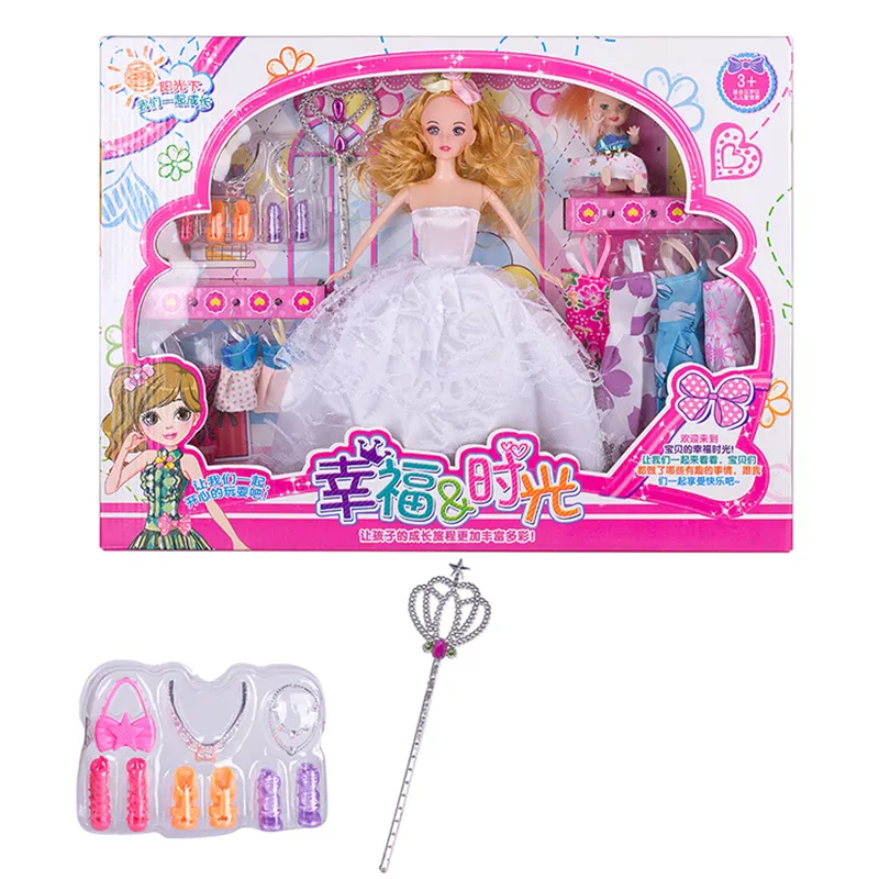 Usine fabricant poupée habiller pour filles princesse maquillage jouer maisons modèle mode jouet ensemble