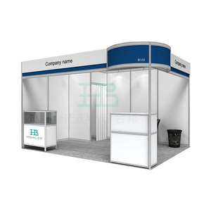 Personalización 3*6M Cabina de estructura de aluminio personalizada modular para exhibición de exhibición Evento de feria comercial - Product Image 3