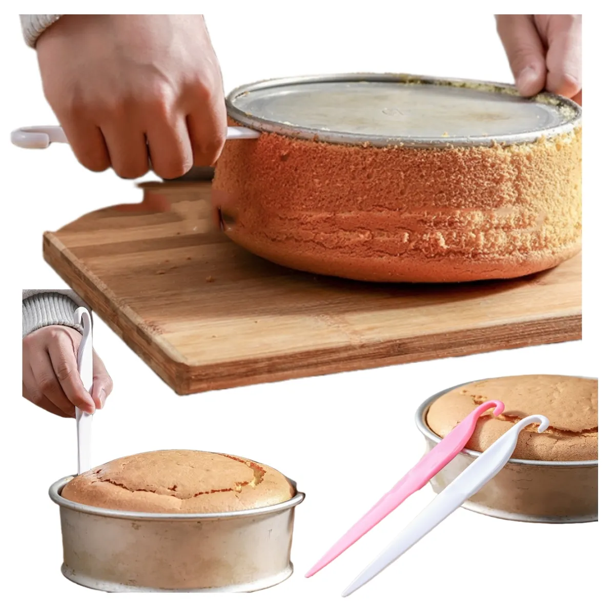 Cuchillo para pelar pasteles, raspador, hoja de corte, espatulacake de mantequilla, herramientas