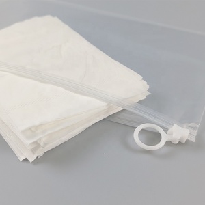 Cerniera con abbigliamento smerigliato borse impermeabili in plastica a chiusura lampo T-Shirt nera riutilizzabile imballaggio gioielli borsa con chiusura a Zip con stampa personalizzata - Product Image 4