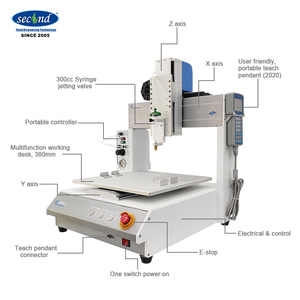 3 assi Benchtop desktop 30cc fluido UV resina epossidica pasta automatico automatico dispensatore di colla robot - Product Image 3