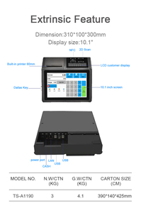 Sistema de punto de venta térmico para impresora, terminal de pago con android, pos, soporte para tableta, caja registradora con código qr, sistemas de impresora pos - Product Image 5