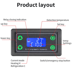 New Arrivals ZFX-TW01 Temp <strong>Controller</strong> Digital Display <strong>Temperature</strong> Control Thermostat With Sensor - Product Image 6