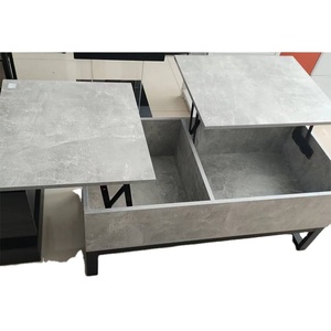 Mesa de centro plegable multifuncional acogedora para sofá lateral con almacenamiento oculto para sala de estar - Product Image 1