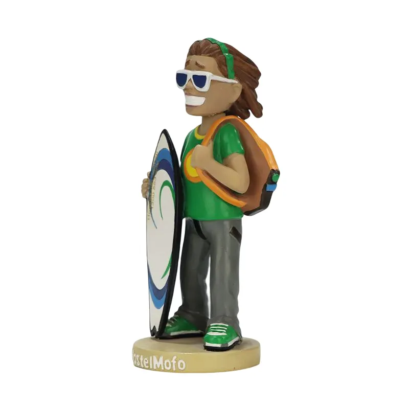 Personalizzato 3D Bobble Head figurina a mano in resina artigianato personaggio bambole figura scuotendo la testa per la casa