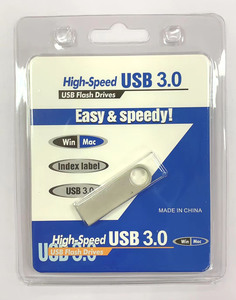 定制迷你金属USB 3.0闪存棒笔拇指驱动器，带零售吸塑卡，用于零售商促销 - Product Image 2