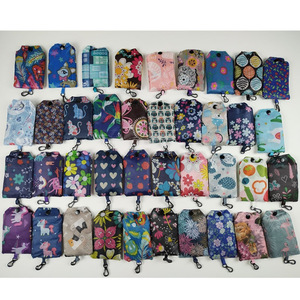 Omuz kapatma ile hafif naylon Polyester katlanabilir alışveriş çantaları dayanıklı kolay taşıma depolama-çin üretici