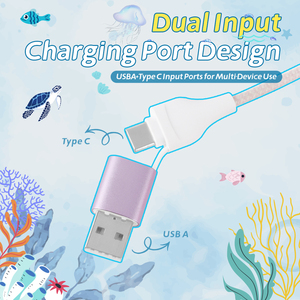 Creative Gift Ocean Turtle Led Glowing Charging Cable Custom LOGO Universal Multi 4 in 1 Charging Cable - Product Image 3