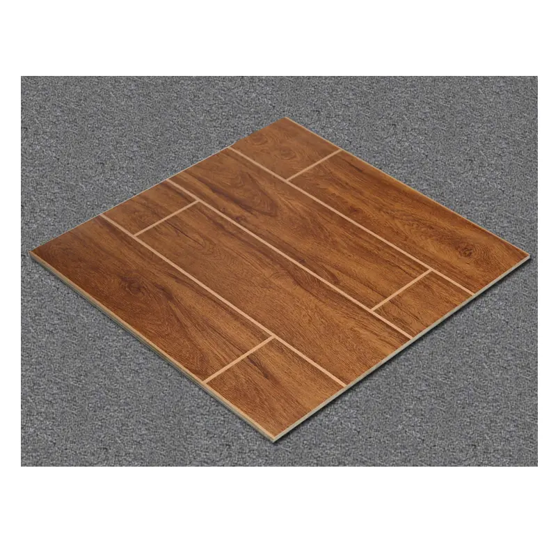 Prezzo basso design in mattoni di legno rosso 60x60 piastrelle per pavimenti in ceramica superficie opaca piastrelle in gres porcellanato smaltato