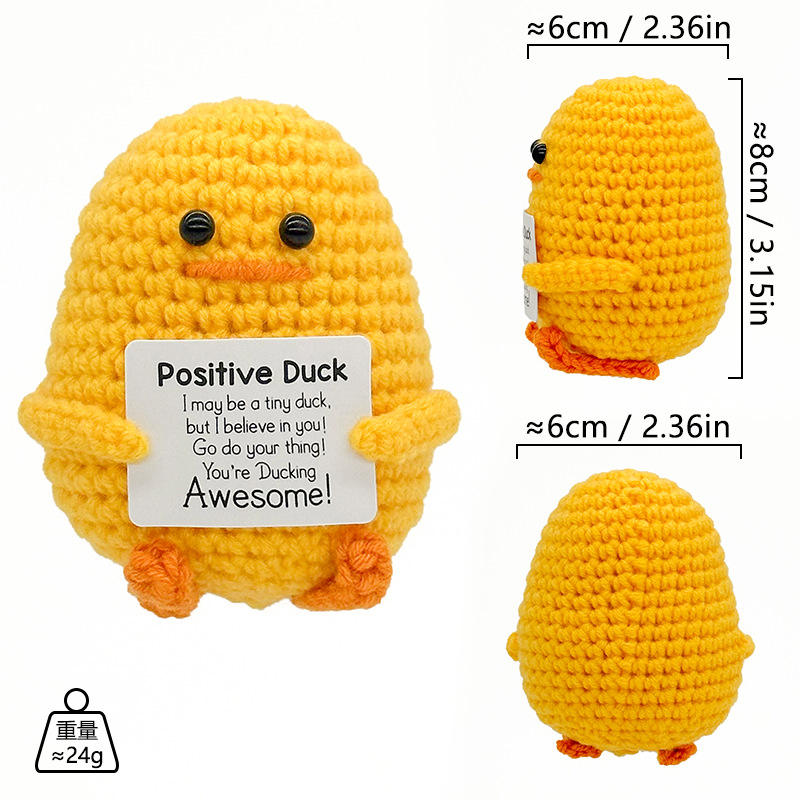 Yellow Duck with P Card