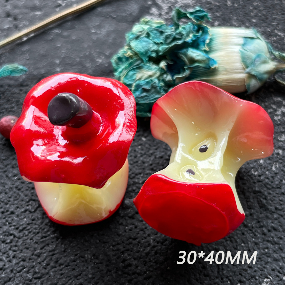 Cœur de pomme rouge