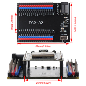 Scheda di sviluppo DIYmall DEVIT V1 ESP32-WROOM-32 + scheda di espansione ESP32 ESP-32S 2.4GHz WiFi + modulo BT Dev CP2102 per Arduino - Product Image 6