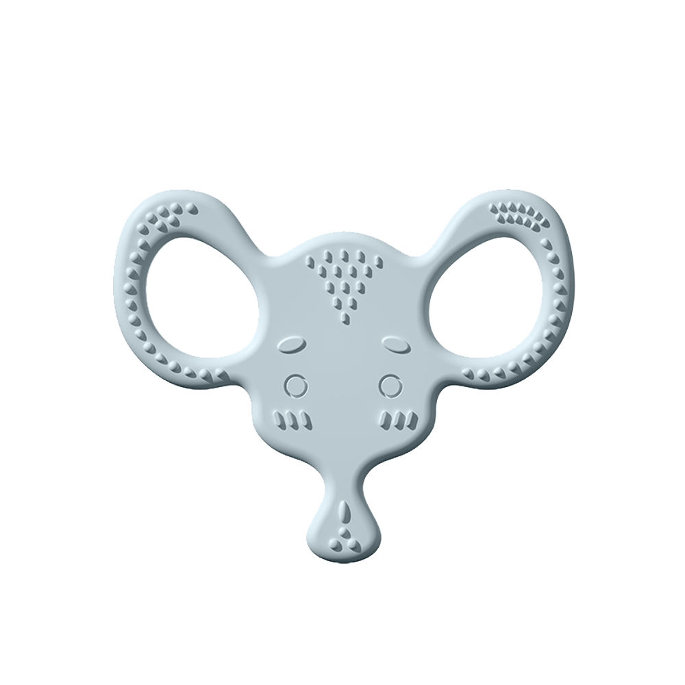 Anneau de dentition éléphant-bleu