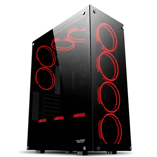 Darkflash phamton full tower computer best pc gaming case with tempered glass side window