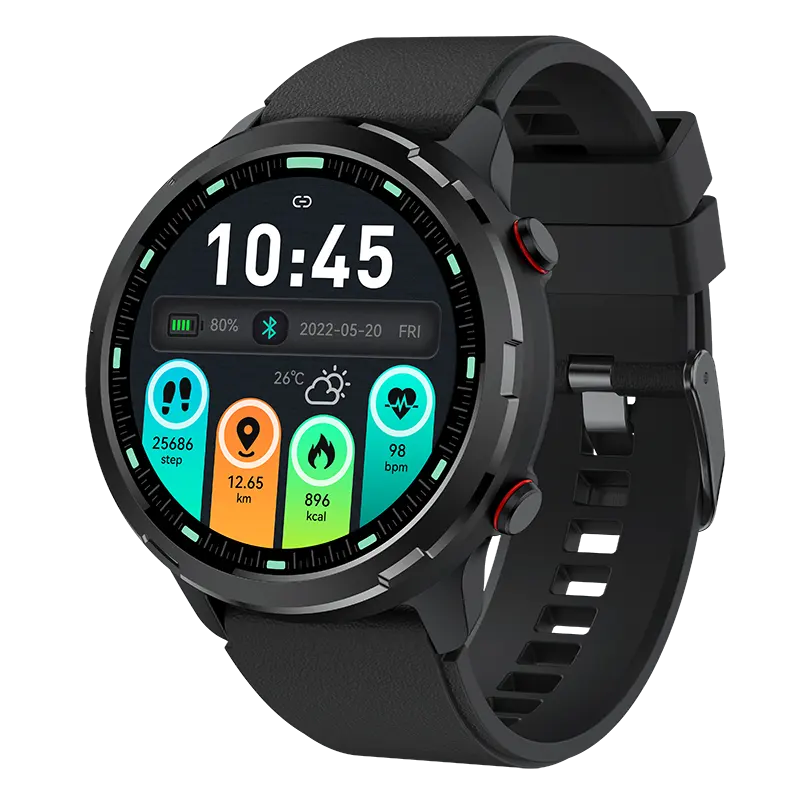 Fashion Luxury Bt Calling da uomo in metallo Smartwatch in acciaio inox Display rotondo S47 GPS Smart Watch