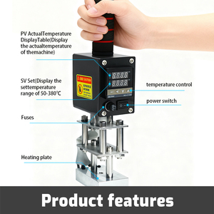 Máy khắc logo giày da nhỏ, máy dập nổi, máy đóng dấu cầm tay - Product Image 3