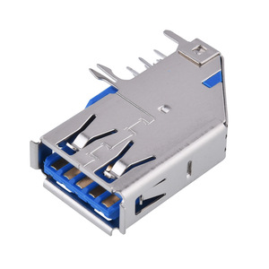 El enchufe hembra USB3.0 tiene una velocidad de transmisión de alta velocidad de 10GB, borde recto, borde enrollado, lado AF de acero inoxidable - Product Image 1