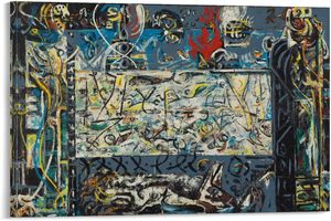Jackson Pollock Tùy Chỉnh Trừu Tượng Biểu Hiện Chân Dung Canvas Bức Tranh Và Tường Nghệ Thuật Trang Trí Nội Thất Nghệ Thuật Hiện Đại Giấc Mơ Áp Phích - Product Image 2