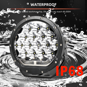 Emark ECE 1200m 192W süper parlak yüksek güç <span class=keywords><strong>Led</strong></span> spot 7 9 inç araba Offroad AUX DRL kamyon Off Road 4X4 için sürüş ışık <span class=keywords><strong>Led</strong></span>