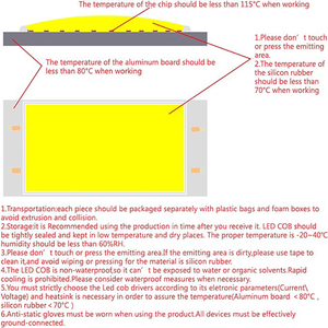 COB <strong>LED</strong> Strip Light Module 112-SMD <strong>LED</strong> Chip 1600LM <strong>16W</strong> <strong>LED</strong> Strip Light DC <strong>12V</strong> Input Strip Light Chip - Product Image 5