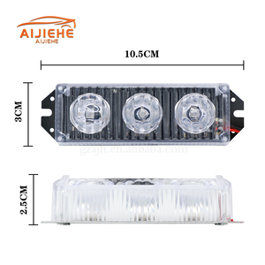 ไฟเตือน LED 2ดวงสำหรับติดรถยนต์ไฟ LED สีแดงสีฟ้า12-24V ไฟสัญญาณความปลอดภัยบาร์สำหรับยานพาหนะไฟ LED ด้านหลัง - Product Image 3