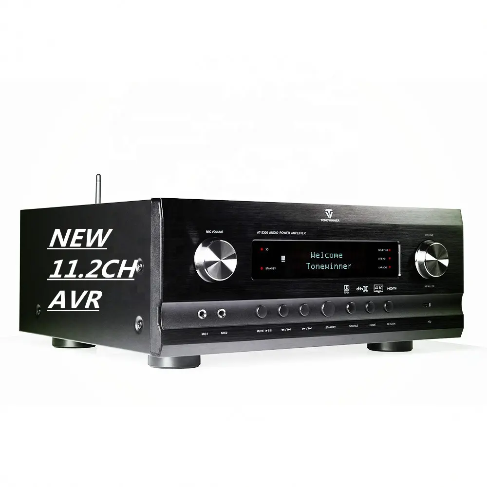 Tonewinner नई कराओके पर-2000 7.2.4 AVR dolby atmos 3D/4K HD पेशेवर होम थियेटर सिस्टम पावर एएमपी ऑडियो संगीत एम्पलीफायर
