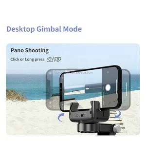 Q18 Desktop <strong>Following</strong> the Shooting Mode Gimbal Stabilizer Selfie Stick Tripod with Fill Light for iPhone Cell Phone Smartphone - Product Image 3