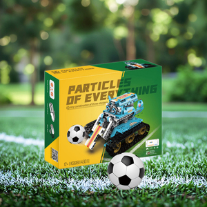 Telecomando Robot calcio 2.4G modalità di programmazione a vapore giroscopio Puzzle mattonelle di plastica fai da te giocattolo con quattro canali