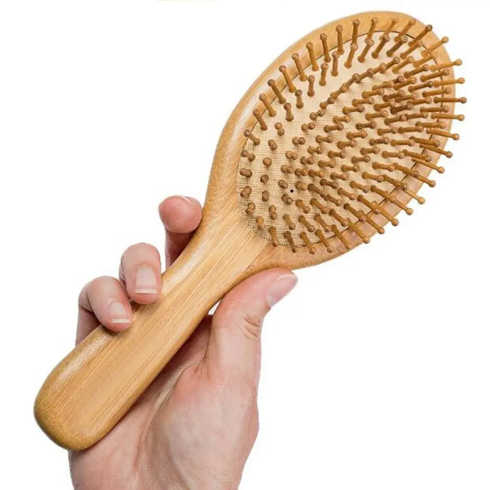 Peigne en bois professionnel palette saine coussin perte de cheveux brosse de Massage brosse à cheveux peigne cuir chevelu soins des cheveux brosse démêlante saine