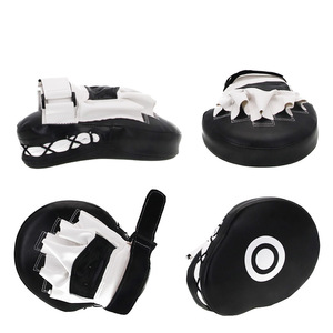 Deri eğitim el pedleri boks kavisli odak delme eldiveni Karate, Muay Thai Kick, müsabaka, Dojo, dövüş sanatları - Product Image 6