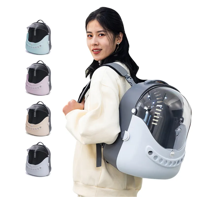 Hot selling bubble travel cat pet hiking space capsule dog backpack carrier