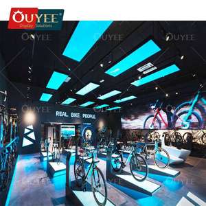 Motorcycle Cycling Retail Shop Bike Shop Interior Design Wall Display Furniture Bike Workshop Cabinets - Product Image 2