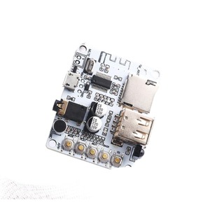Módulo de placa receptora de audio Bluetooth inalámbrico de presalida reproducción de decodificación con tarjeta USB TF