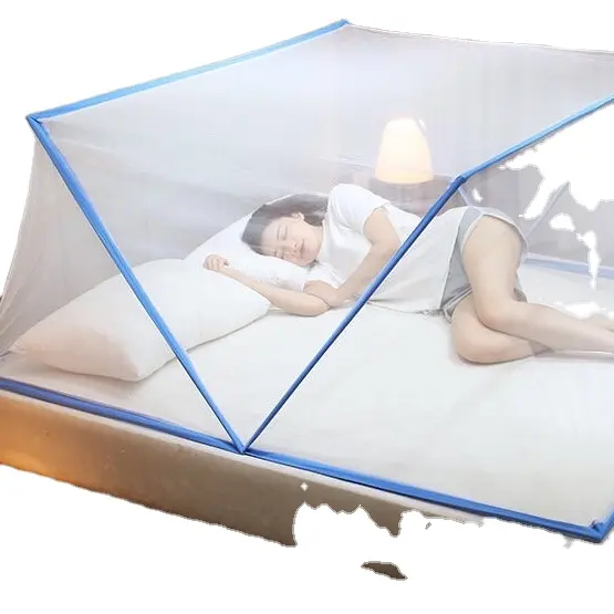 Mosquitera de cama plegable portátil, venta al por mayor