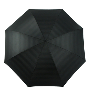 条纹印花手柄免费直倒伞，适用于雨水和阳光 - Product Image 3